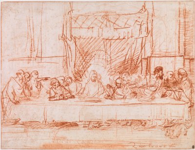 La última cena de Rembrandt van Rijn